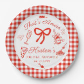 That's Amore Italian Pizza Bridal Shower Papieren Bordje (Voorkant)