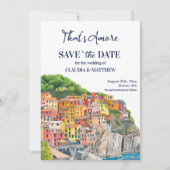 That's Amore Italian Riviera Elegant Save The Date (Voorkant)