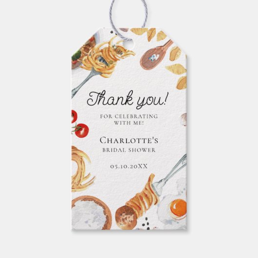 That's Amore Italian Script Bridal Shower Cadeaulabel (Voorkant)