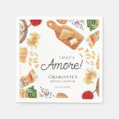 That's Amore Italian Script Bridal Shower Servet (Voorkant)