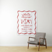 That's Amore Italian Theme Engagement Party Sign Wandkleed (In situ)