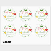 That's Amore Italian Theme Thank you Sticker (Vel)
