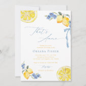 That's Amore Lemons Bow Main Squeeze Bridal Shower Kaart (Voorkant)