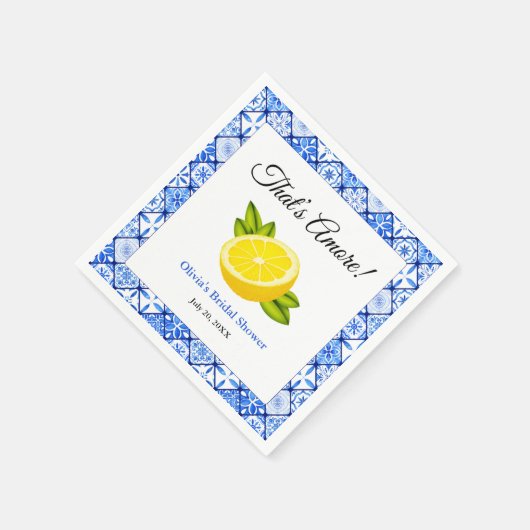 That's Amore | Mediterrane bruiloft met citroen Servet (Hoek)