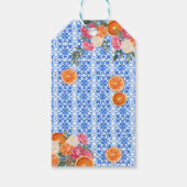 Thats amore mediterranean blue tiles bridal shower cadeaulabel (Achterkant)