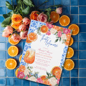 Thats amore mediterranean blue tiles bridal shower kaart