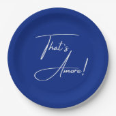 That's Amore Mediterranean Cobalt Blue  Papieren Bordje (Voorkant)