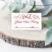 That's Amore, Red Doodle Guess How Many Game Card Informatiekaartje