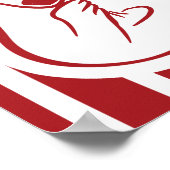 That's Amore Red Italian Engagement Party Welcome Poster (Hoek)