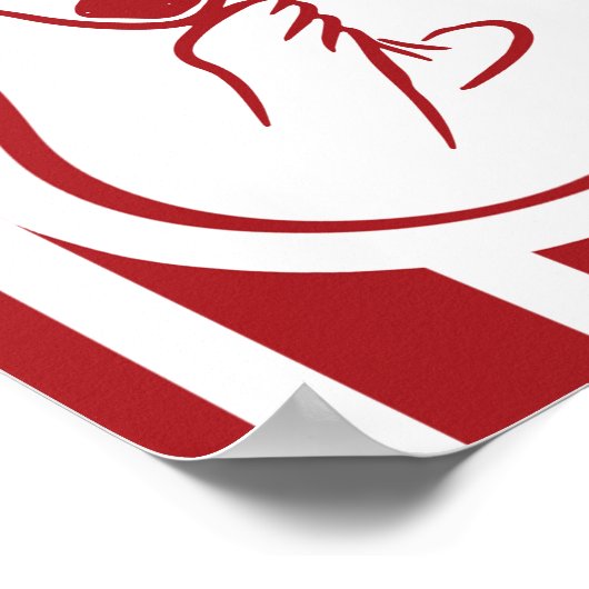 That's Amore Red Italian Engagement Party Welcome Poster (Hoek)