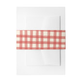 That's Amore Red Plaid Gingham Custom  Uitnodigingen Wikkel (Voorkant Voorbeeld)