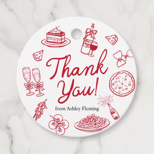 That's Amore Thank You  Bedankjes Labels (Voorkant)