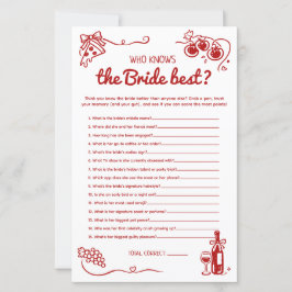 That's Amore Who Knows the Bride Best Bridal Game