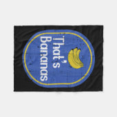 Thats Bananas Sticker Fruit Costume Halloween Men  Fleece Deken (Voorkant (Horizontaal))