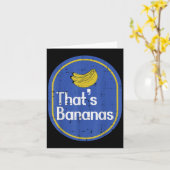 Thats Bananas Sticker Fruit Costume Halloween Men  Kaart (Gele Bloem)