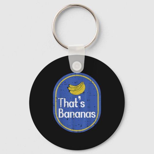 Thats Bananas Sticker Fruit Costume Halloween Men  Sleutelhanger (Voorkant)