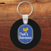 Thats Bananas Sticker Fruit Costume Halloween Men  Sleutelhanger (Voorkant)