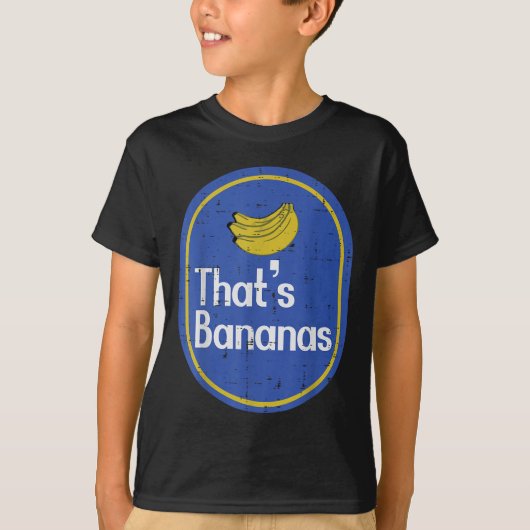 Thats Bananas Sticker Fruit Costume Halloween Men  T-shirt (Voorkant)