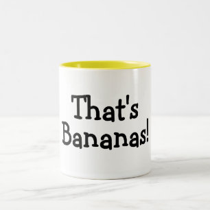 Thats Bananas Tweekleurige Koffiemok