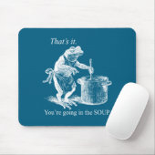 That's It You're Going In The Soup Funny Frog Witc Muismat (Met muis)