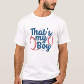 That's My Boy Baseball T-shirt (Voorkant)