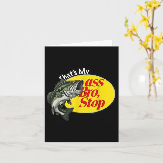  Thats My Bro Stop Funny Gevist Kaart (Gele Bloem)