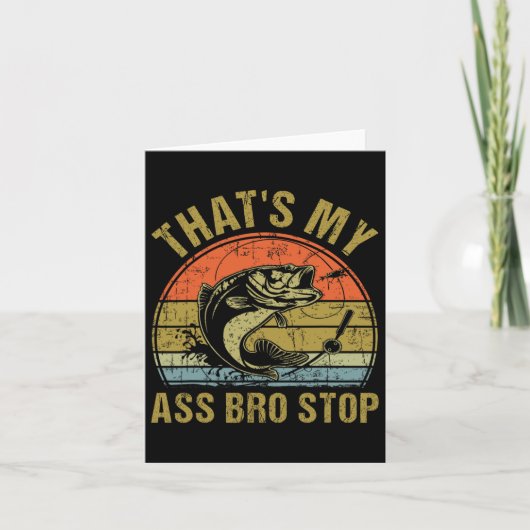 That's My Bro Stop - Funny Vist Me Kaart (Voorkant)