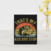 That's My Bro Stop - Funny Vist Me Kaart (Gele Bloem)