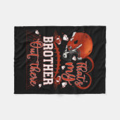 That's My Brother Out There Funny Football Sister  Fleece Deken (Voorkant (Horizontaal))