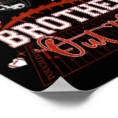 That's My Brother Out There Funny Football Sister Poster (Hoek)