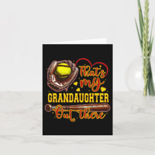 That's My Granddaughter Out There Softball Grandma Kaart