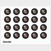 That's My Grandson Out There Baseball Ronde Sticker (Vel)