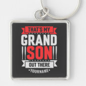 That's My Grandson Out There Baseball Sleutelhanger (Voorkant)
