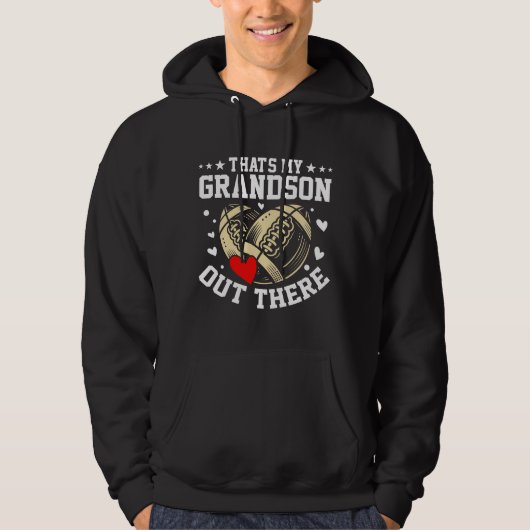 That's My Grandson Out There Rugby Hoodie (Voorkant)