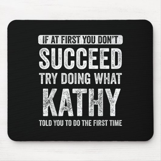 That's My Name Co. Kathy Women's Black Modern Lett Muismat (Voorkant)