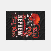 Thats My Nephew Out There Funny Football Aunt Uncl Fleece Deken (Voorkant (Horizontaal))