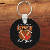 Thats My Nephew Out There Funny Football Aunt Uncl Sleutelhanger (Voorkant)