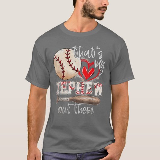 Thats My Nephew Outhere Baseball Aunt Auntie Mothe T-shirt (Voorkant)