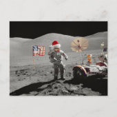 That's One Small Step for Santa Apollo 17  Feestdagenkaart (Voorkant)
