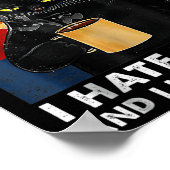 That's What I Do I Drink Coffee I Hate People And  Poster (Hoek)
