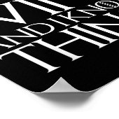 That's What I Do I Drink Wine And I Know Things Poster (Hoek)