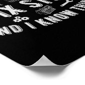 That's What I Do I Fix Stuff And I Know Things Dad Poster (Hoek)