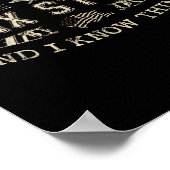 That's What I Do I Fix Stuff And I Know Things Fun Poster (Hoek)