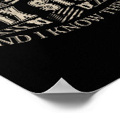 That's What I Do I Fix Stuff And I Know Things Fun Poster (Hoek)