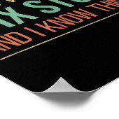 That's What I Do - I Fix Stuff And I Know Things - Poster (Hoek)