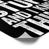 That's What I Do I Fix Stuff And I Know Things Shi Poster (Hoek)