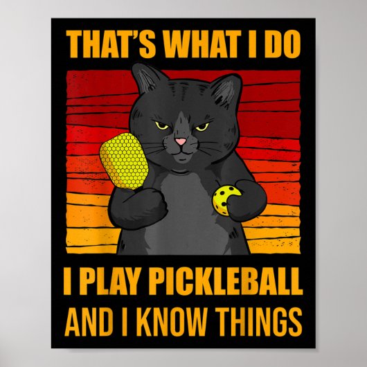That's What I Do-i Play Ckleball And I Know Things Poster (Voorkant)