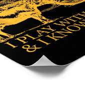 That's What I Do I Ride Tractors I Play With Cows  Poster (Hoek)