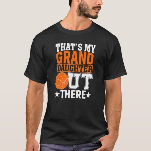 Thatu2019s Mijn kleindochter daar Basketball G T-shirt (Voorkant)