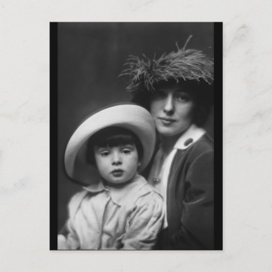 Thaw, Evelyn Nesbitt en Son door Arnold Genthe,191 Briefkaart (Voorkant)